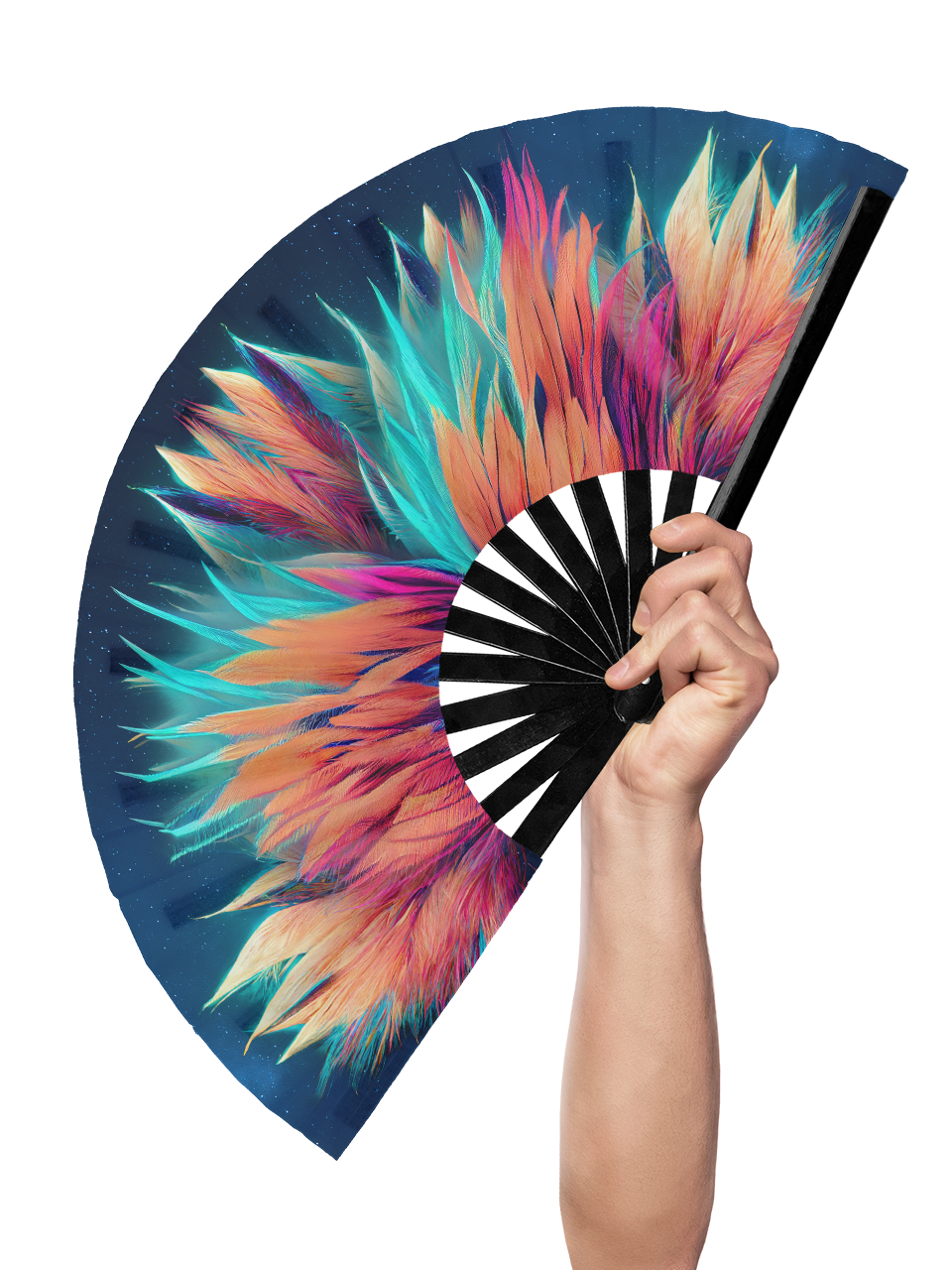 Exotic Peacock Hand Fan WearIT Apparel