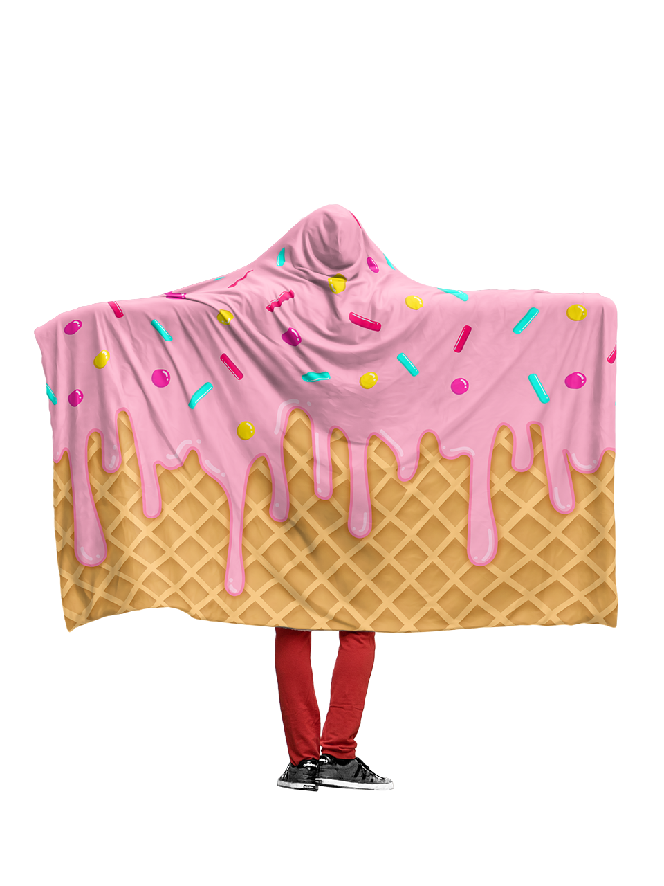 Ice Cream Drip - Hoodie Blanket