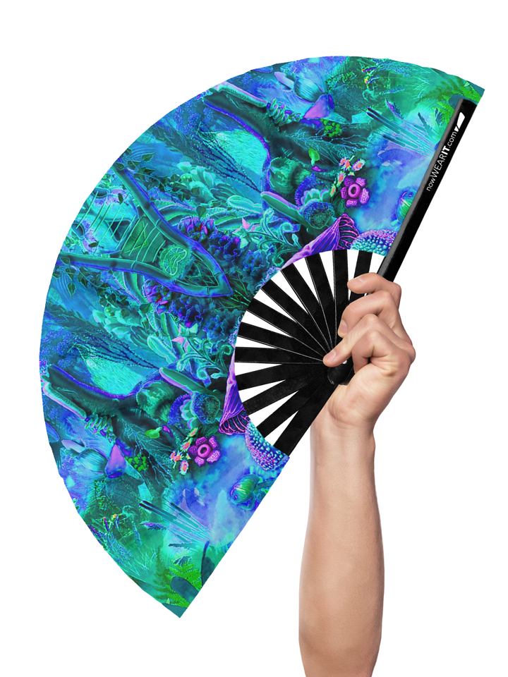 Neon Jungle - Hand Fan