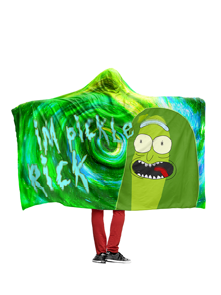 Pickle Rick - Hoodie Blanket