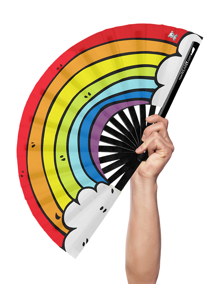 Pride Rainbow - Hand Fan