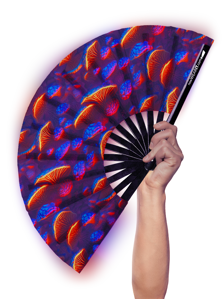 Shrooms Wall - Hand Fan