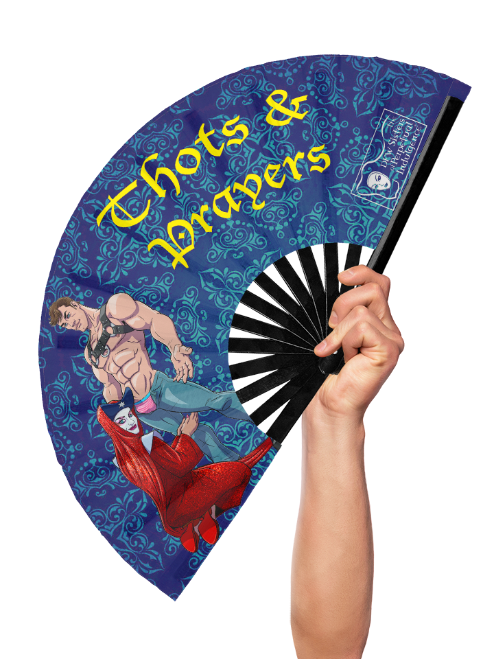 Thots and Prayers - Hand Fan