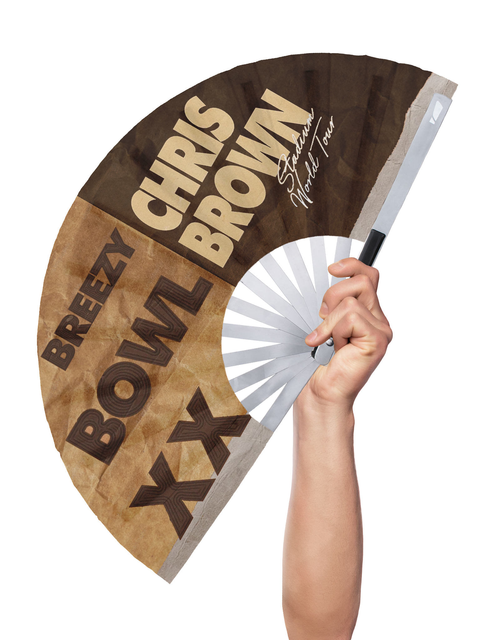 Breezy Bowl XX - Chris Brown - Hand Fan
