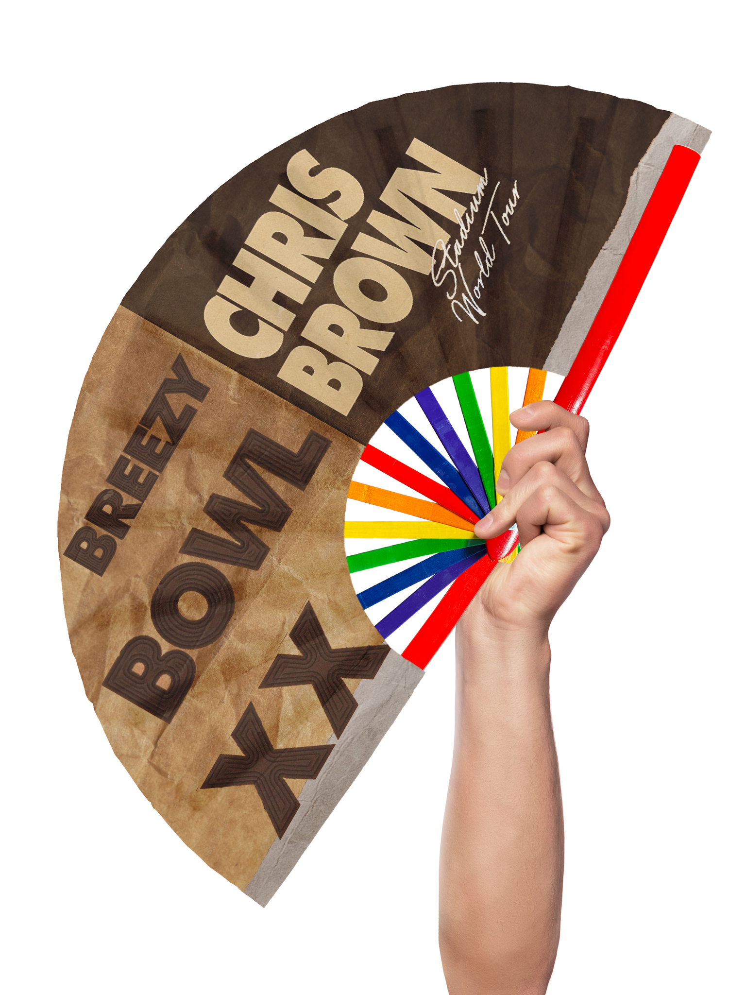 Breezy Bowl XX - Chris Brown - Hand Fan