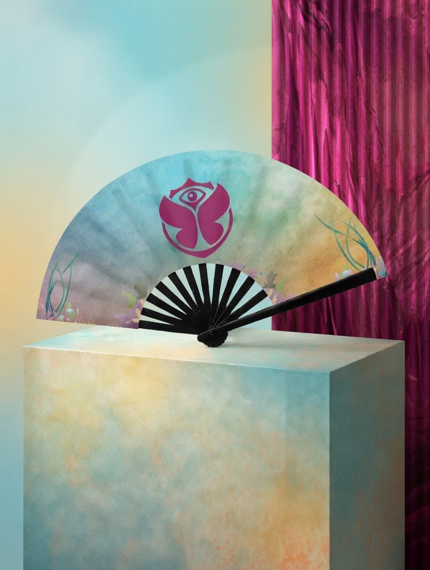 Live Today (Coral) - Hand Fan