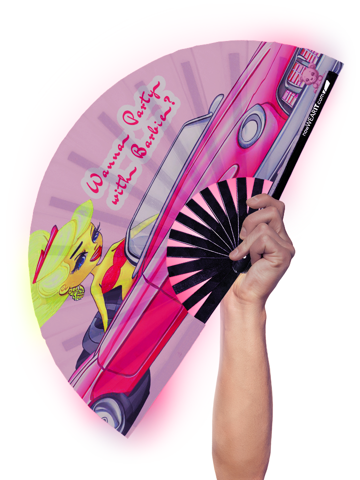 Party with Barbie - UV Hand Fan