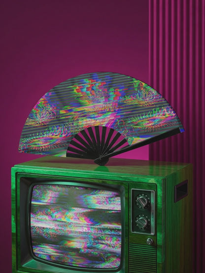 Acid Glitch - Hand Fan
