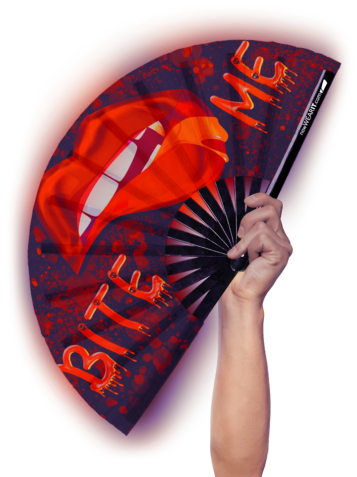 Bite Me - Hand Fan