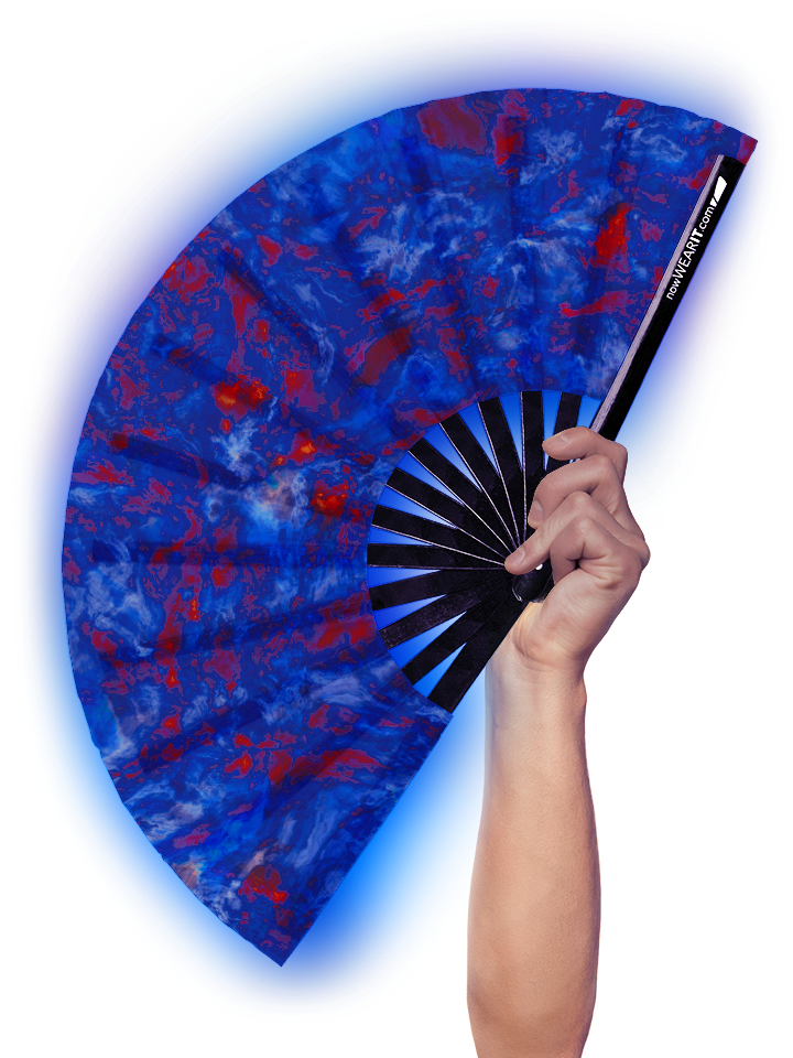 Undersea Volcano - Hand Fan