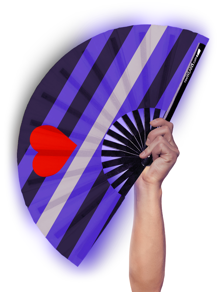 Leather Love - Hand Fan