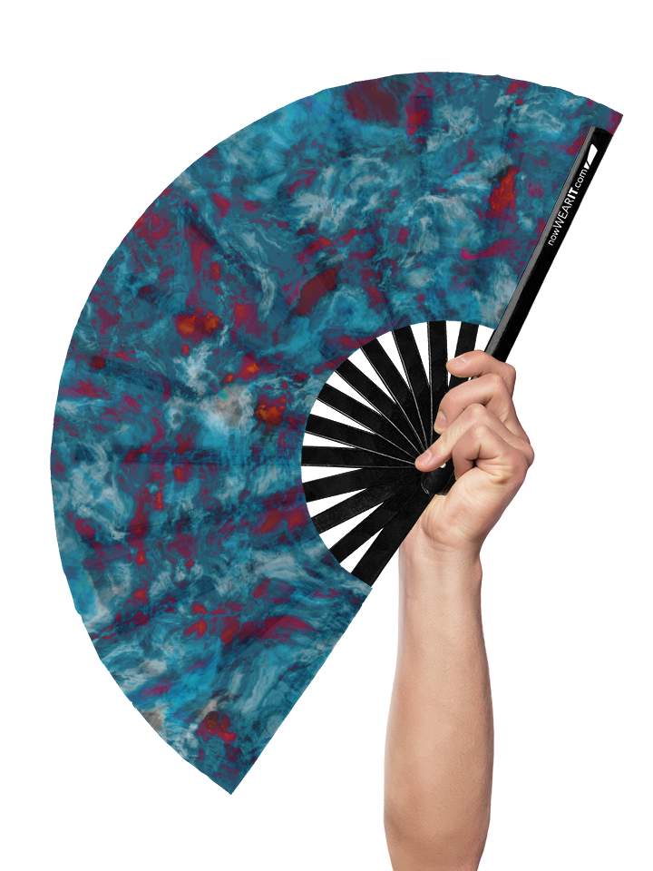 Undersea Volcano - Hand Fan