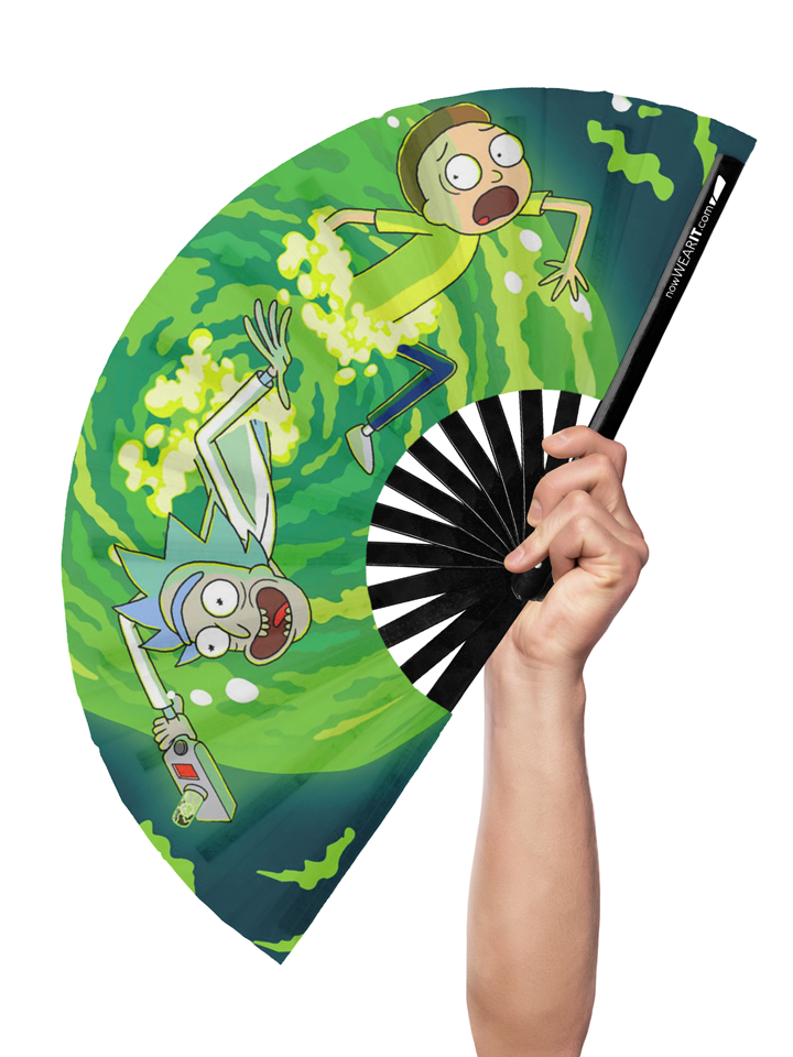 Ah Jeez Rick, Not Again - Hand Fan (UV)