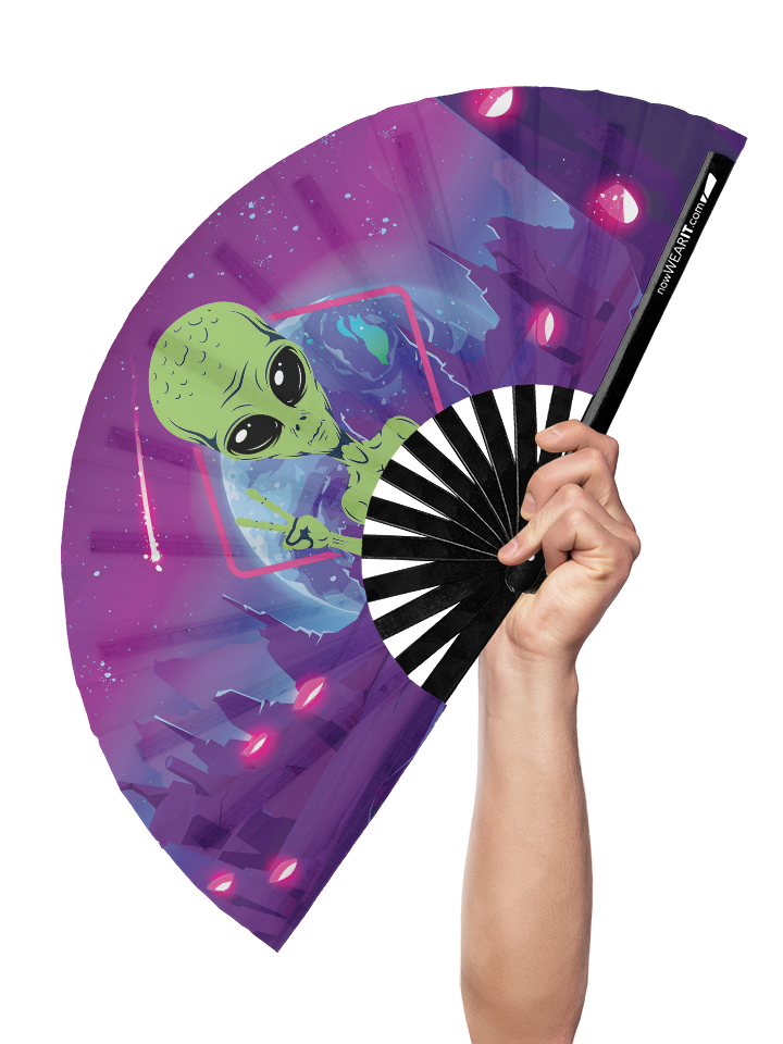 Alien Peace - Hand Fan (UV)