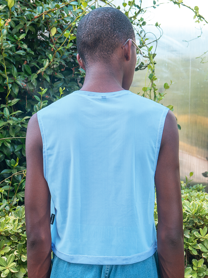 Pastels - Mesh Sleeveless Crop Top