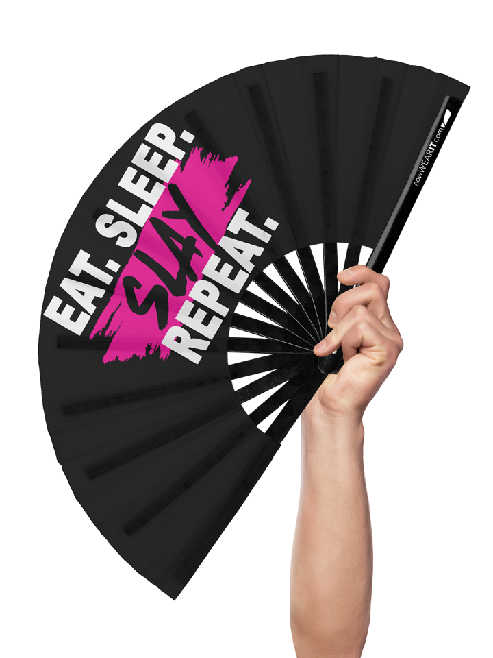Eat Slay Repeat - Hand Fan