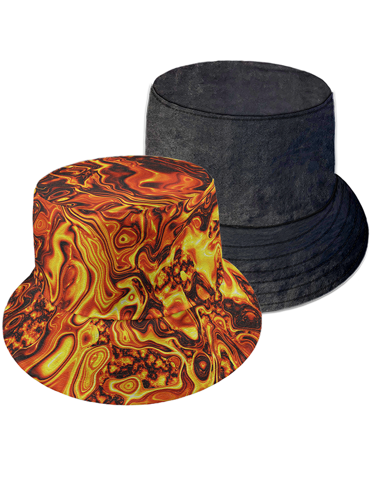 Lava - Reversible Fluffy Bucket Hat