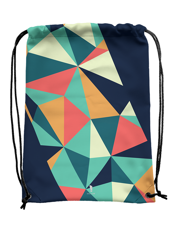 Geo - Drawstring Backpack