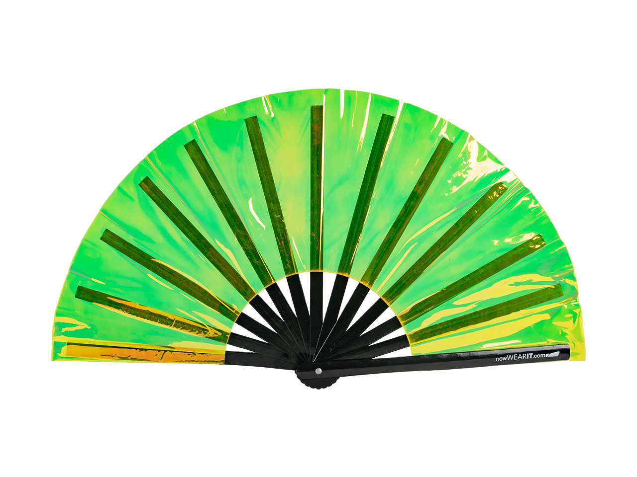 Green - Iridescent Hand Fan