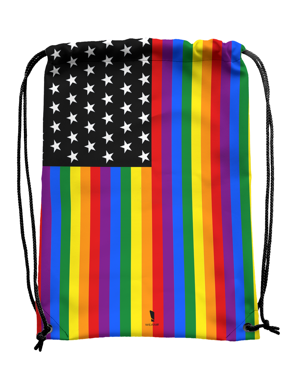 LGBT Flag - Drawstring Bag