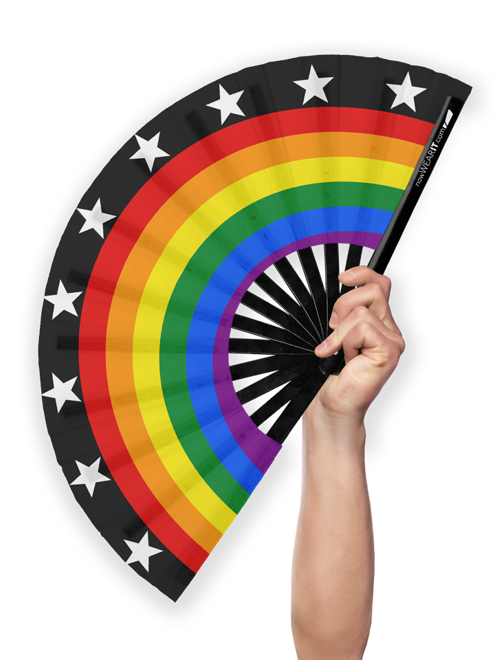 LGBT Flag - Hand Fan