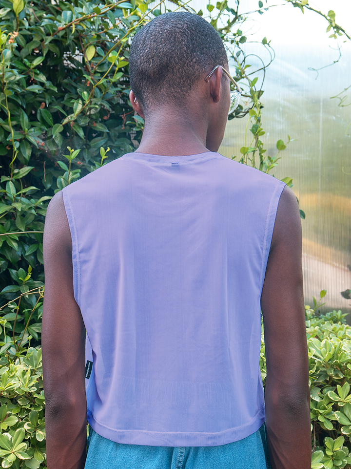 Pastels - Mesh Sleeveless Crop Top