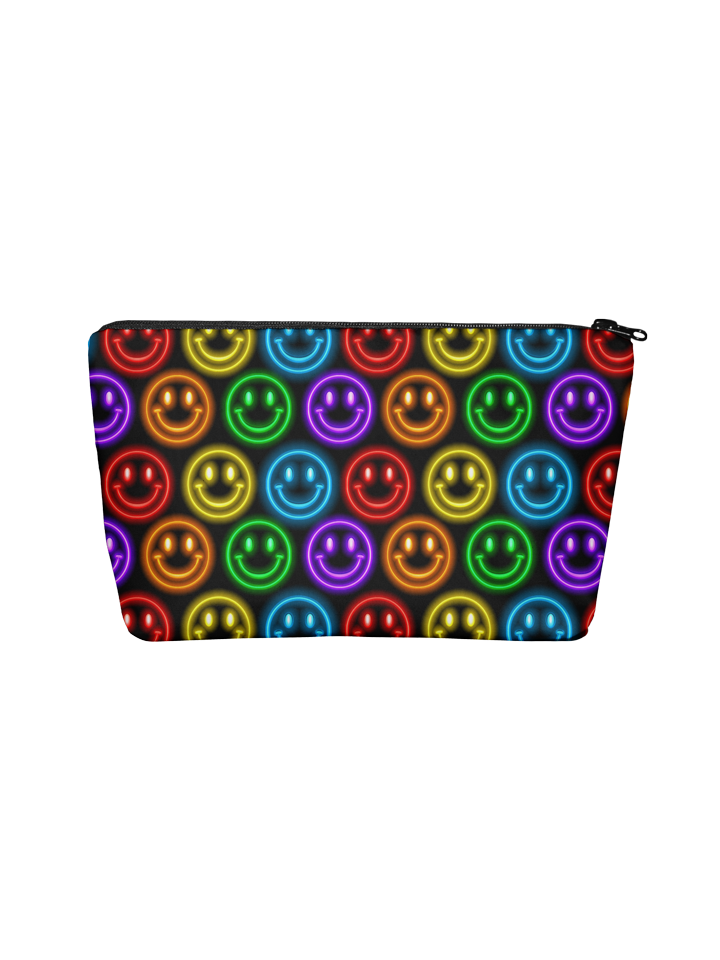 Neon Smileys - Makeup Bag