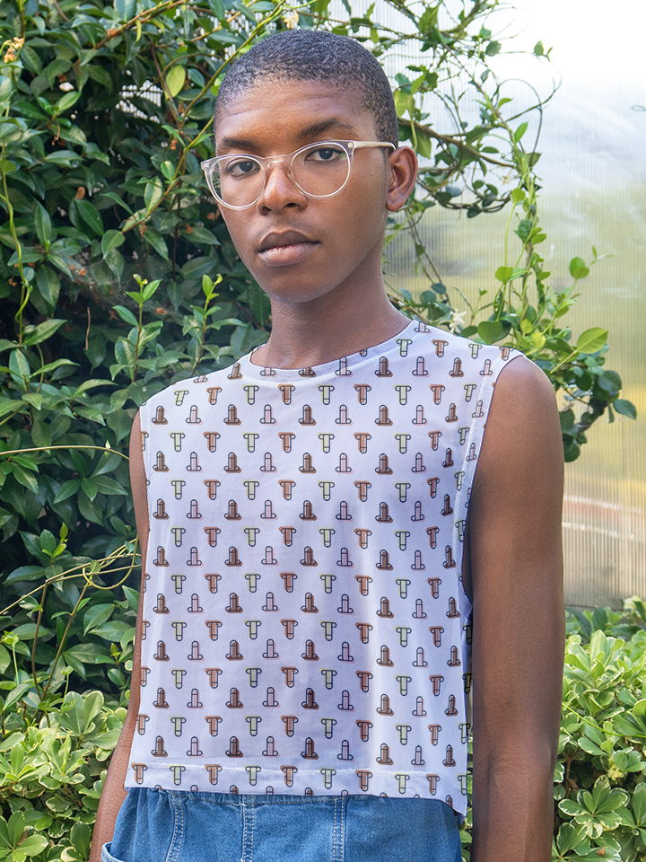 Little Dicks - Mesh Sleeveless Crop Top