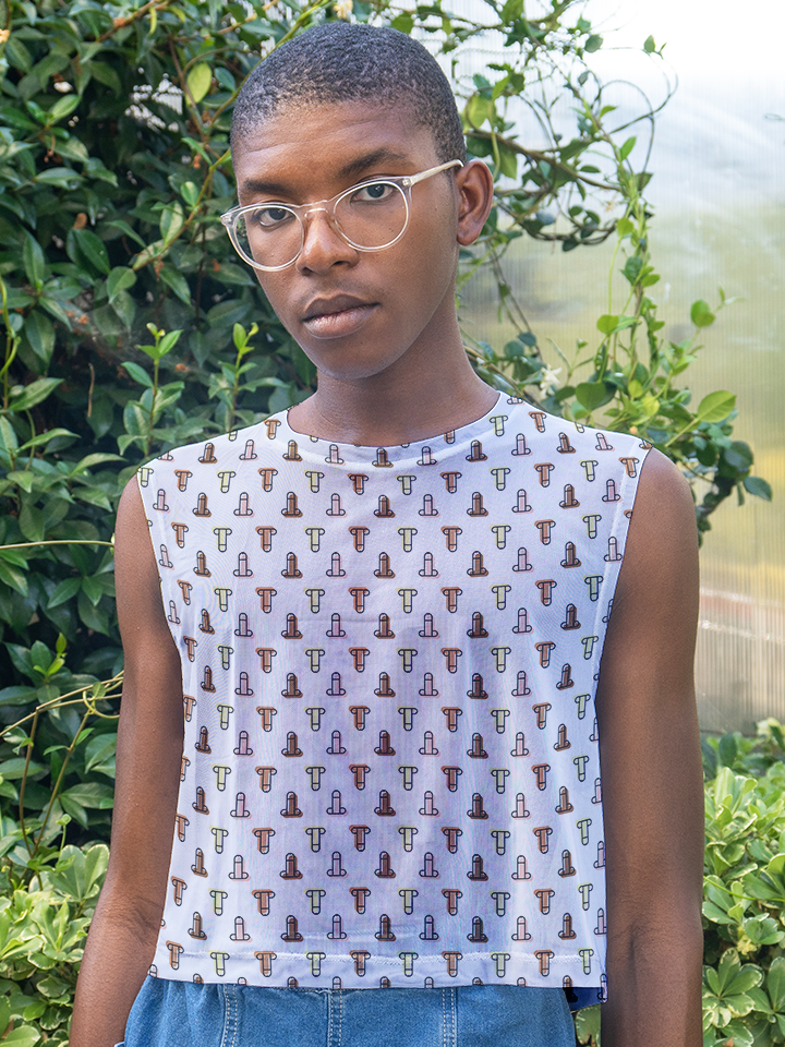 Little Dicks - Mesh Sleeveless Crop Top