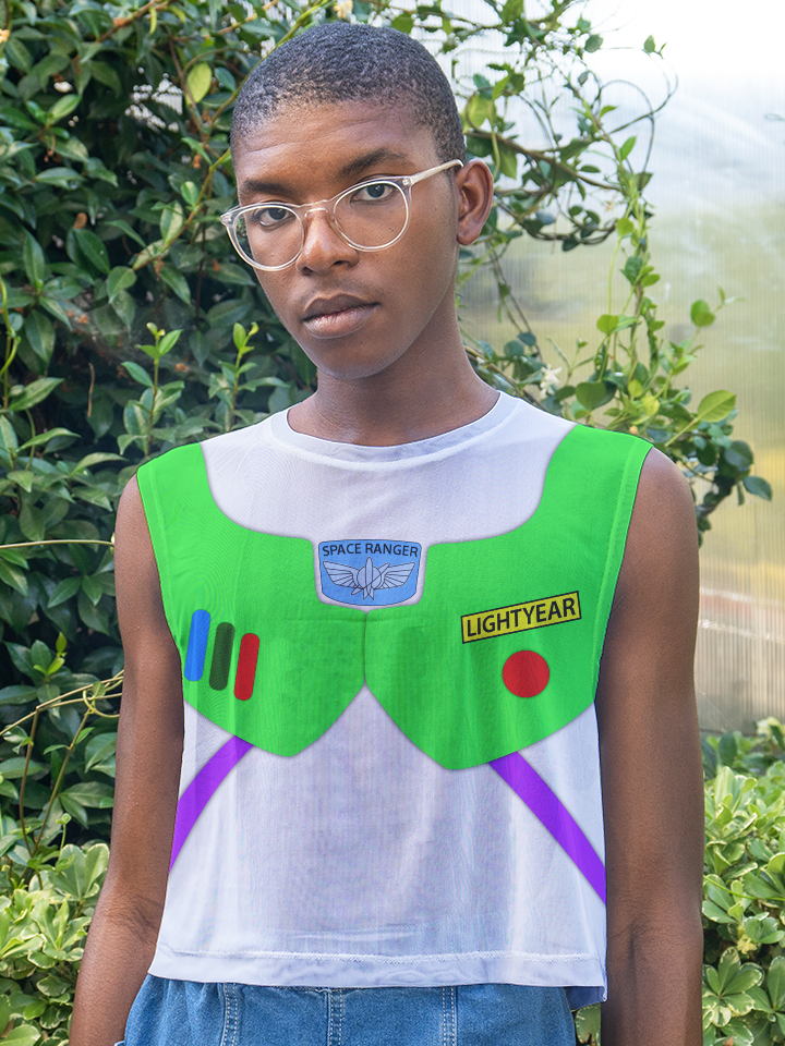 Buzz Lightyear - Mesh Sleeveless Crop Top
