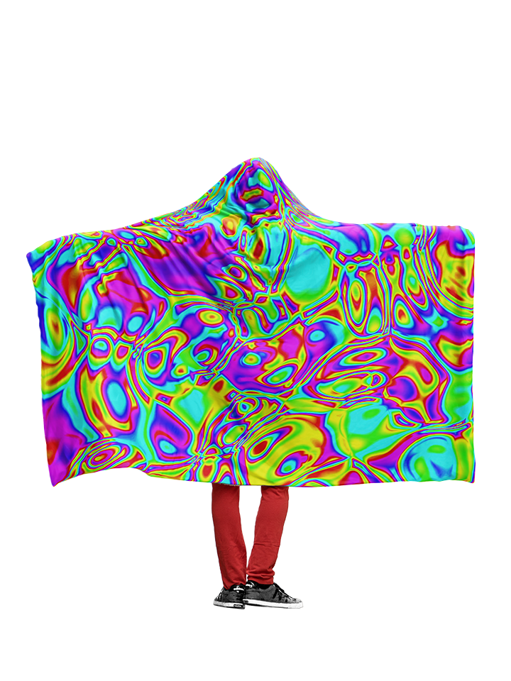 Neon Chaos - Hoodie Blanket