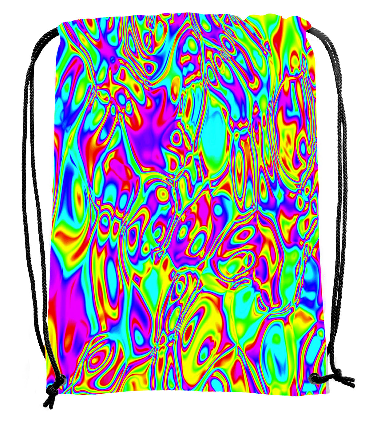 Neon Chaos - Drawstring Bag