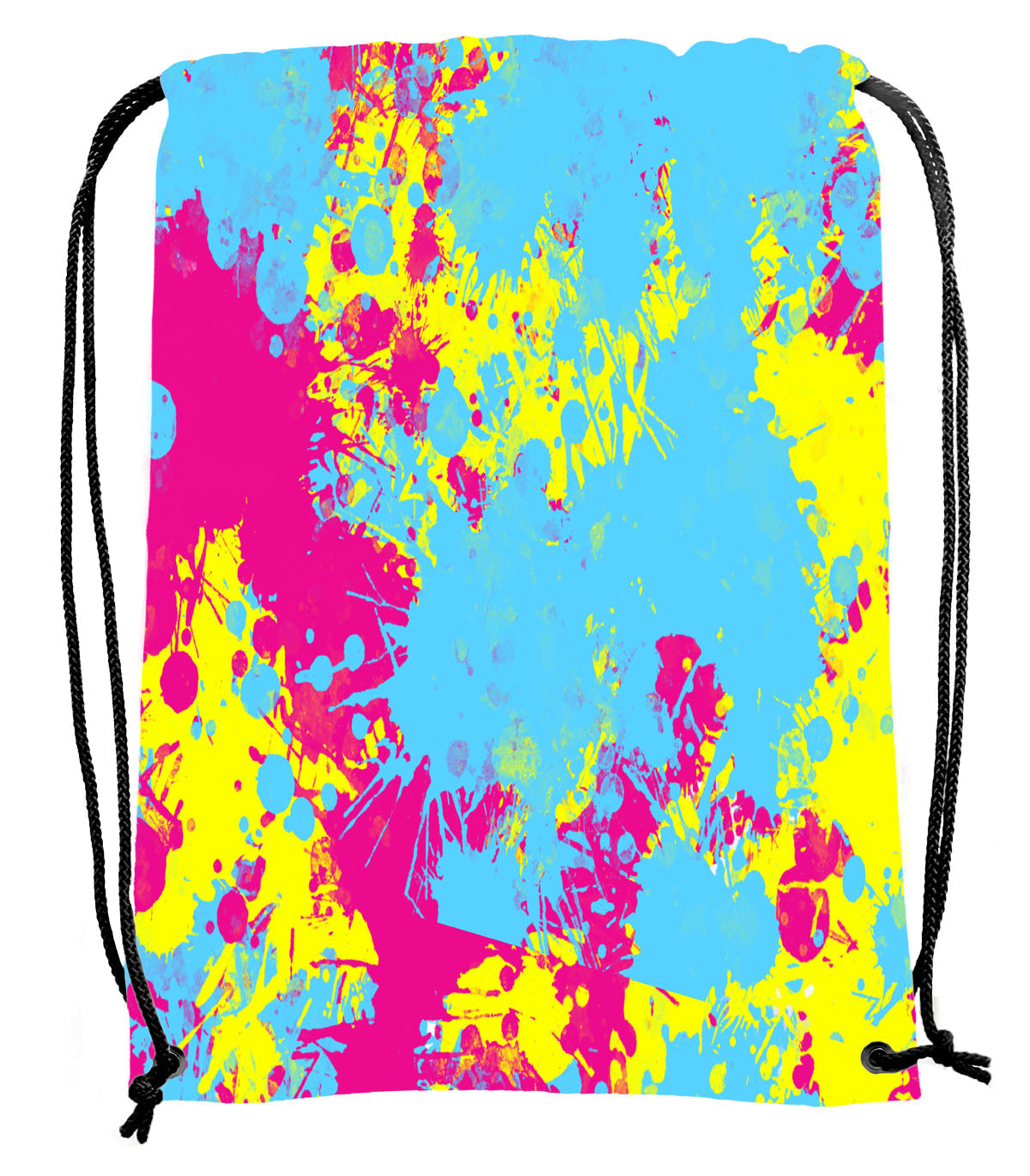 Neon Splats - Drawstring Bag