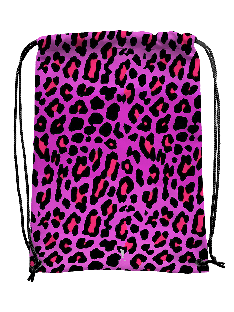 Pink Leopard - Drawstring Bag