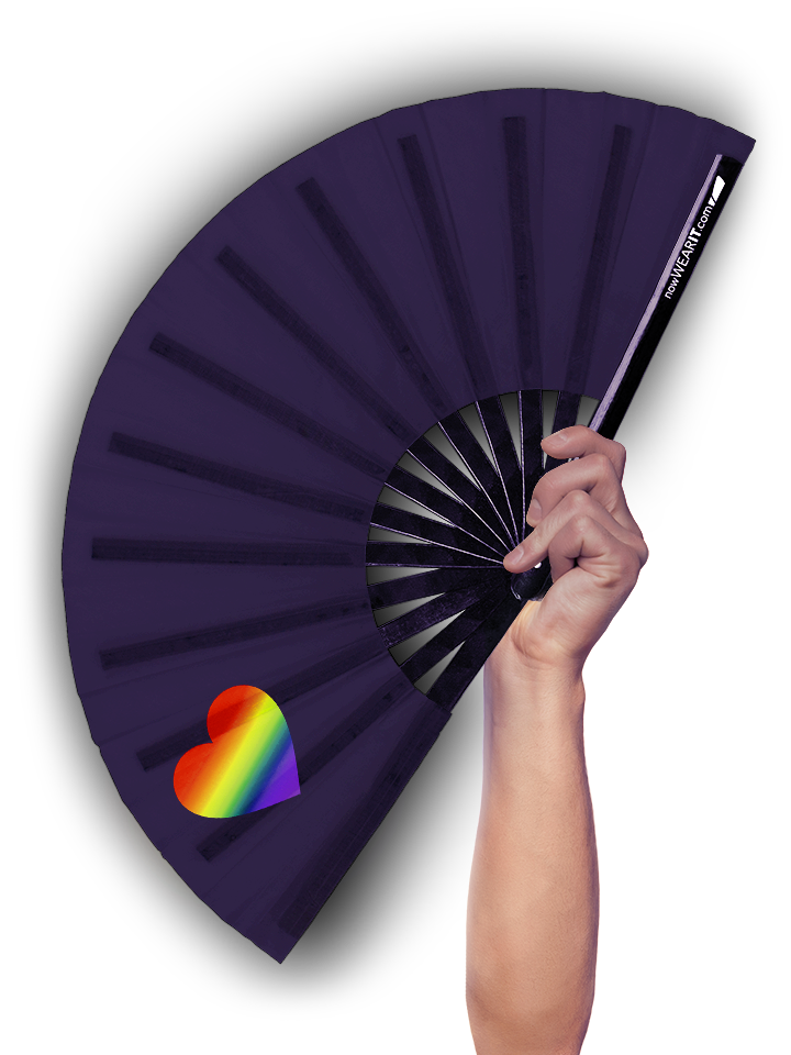 Pride Heart - Hand Fan