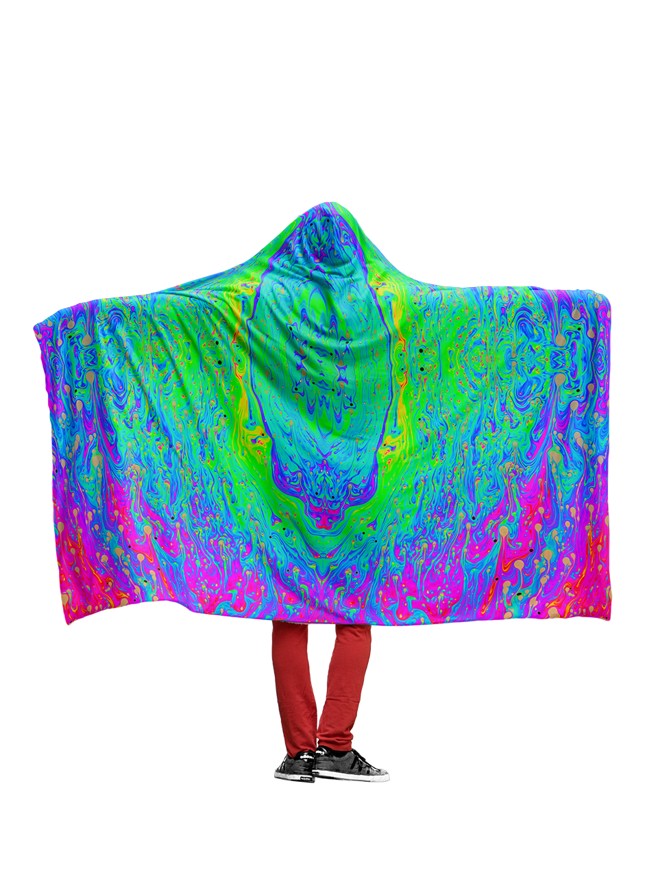 Psychedelic Paint - Hoodie Blanket