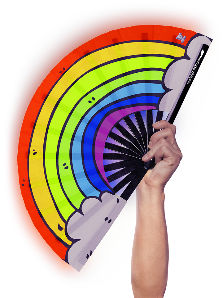 Pride Rainbow - Hand Fan