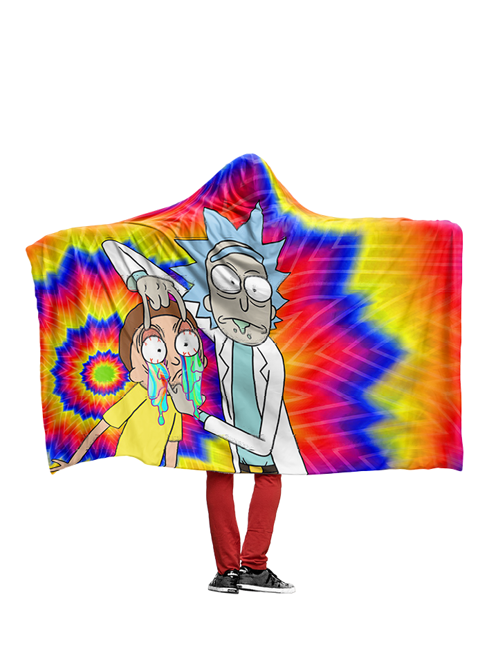 Open Your Eyes Morty - Hoodie Blanket