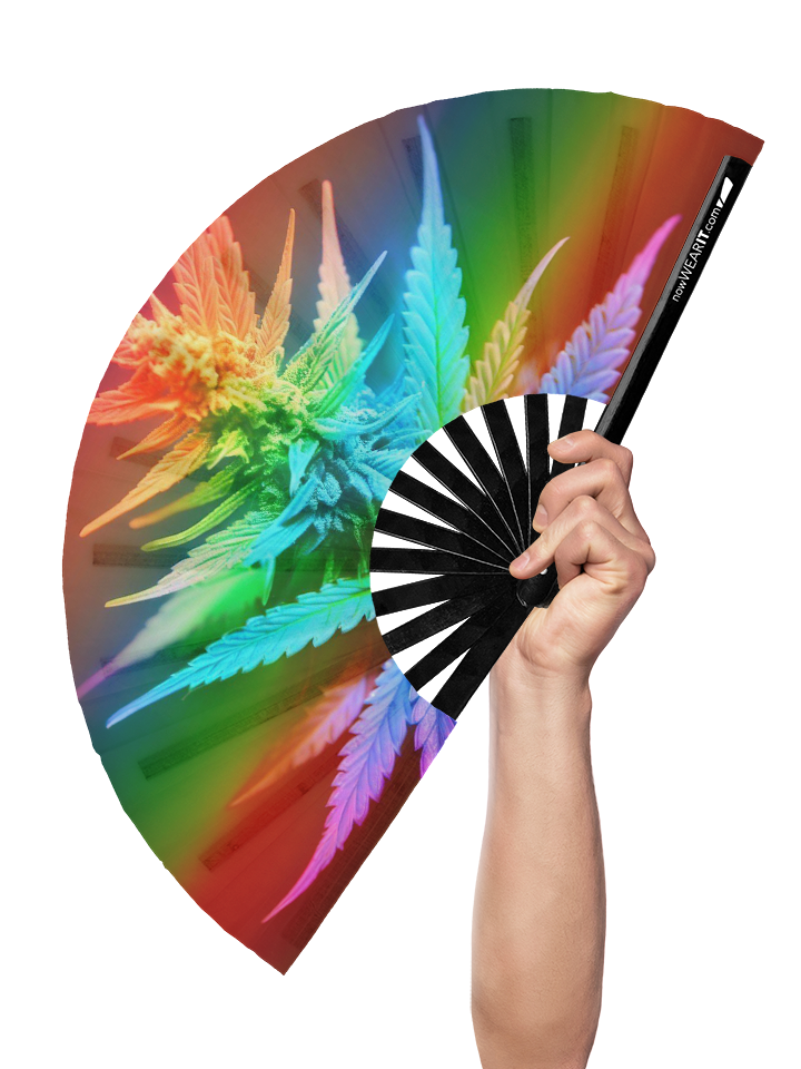 Roll the Rainbow - UV Hand Fan