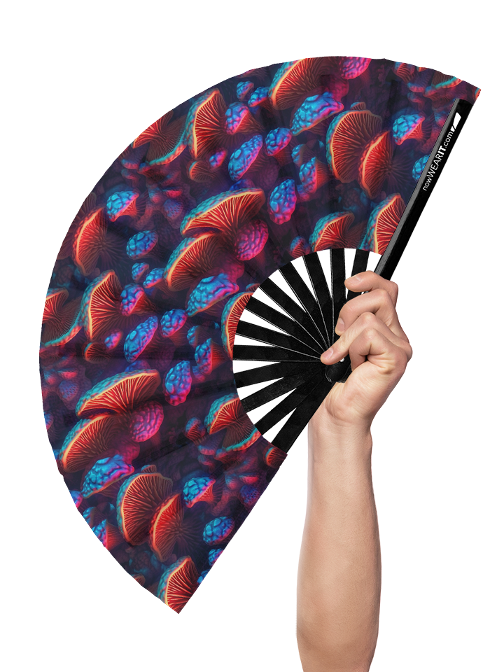 Shrooms Wall - Hand Fan