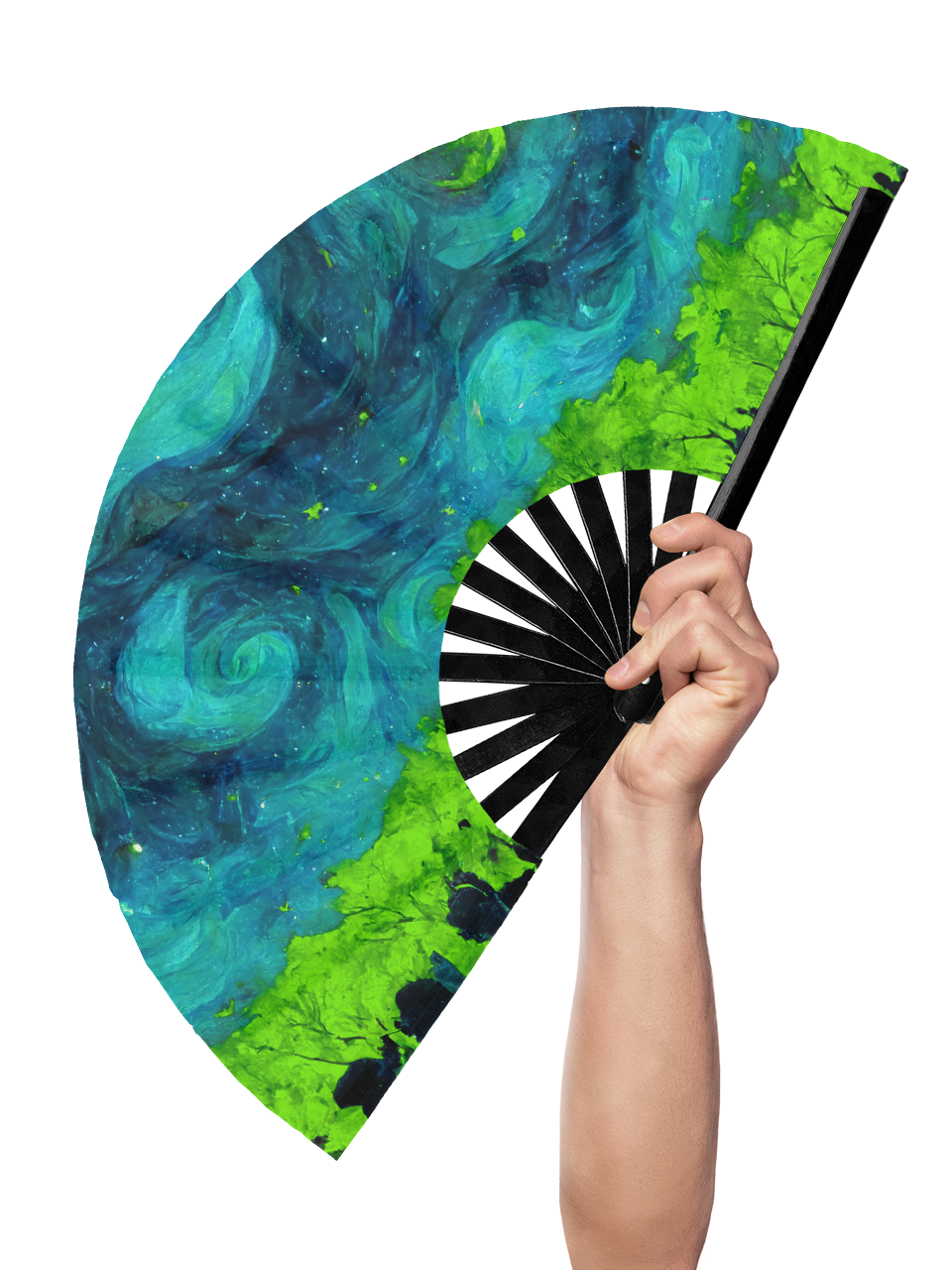 Starry Night - Hand Fan