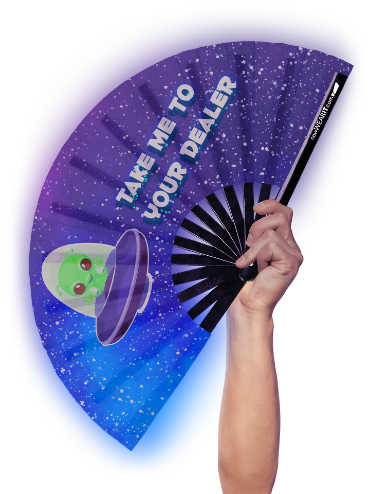 Take Me To Your Dealer - Hand Fan