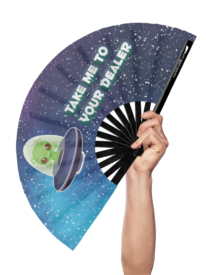 Take Me To Your Dealer - Hand Fan