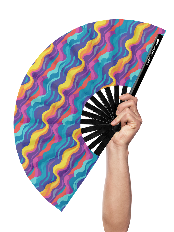 Waves - Hand Fan