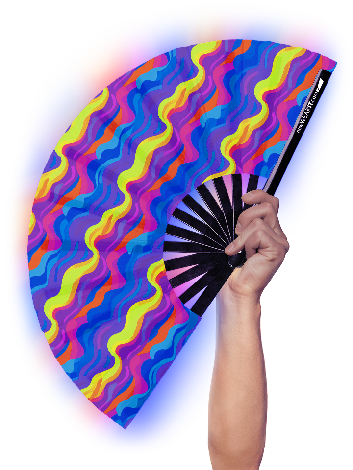 Waves - Hand Fan