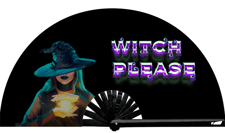Witch Please - Hand Fan (UV)