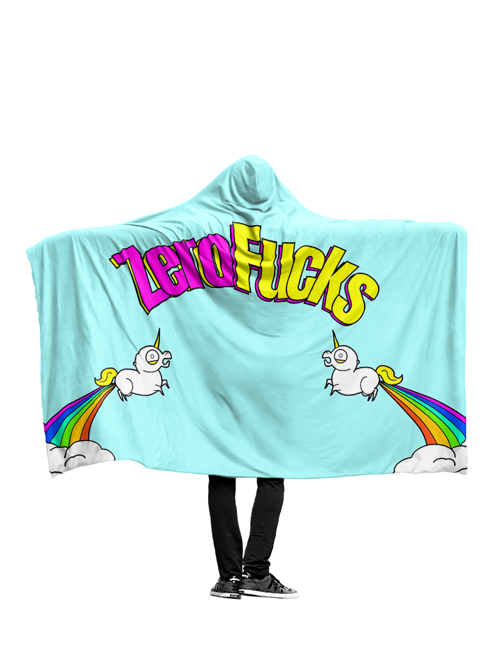 Zero Fucks - Hoodie Blanket