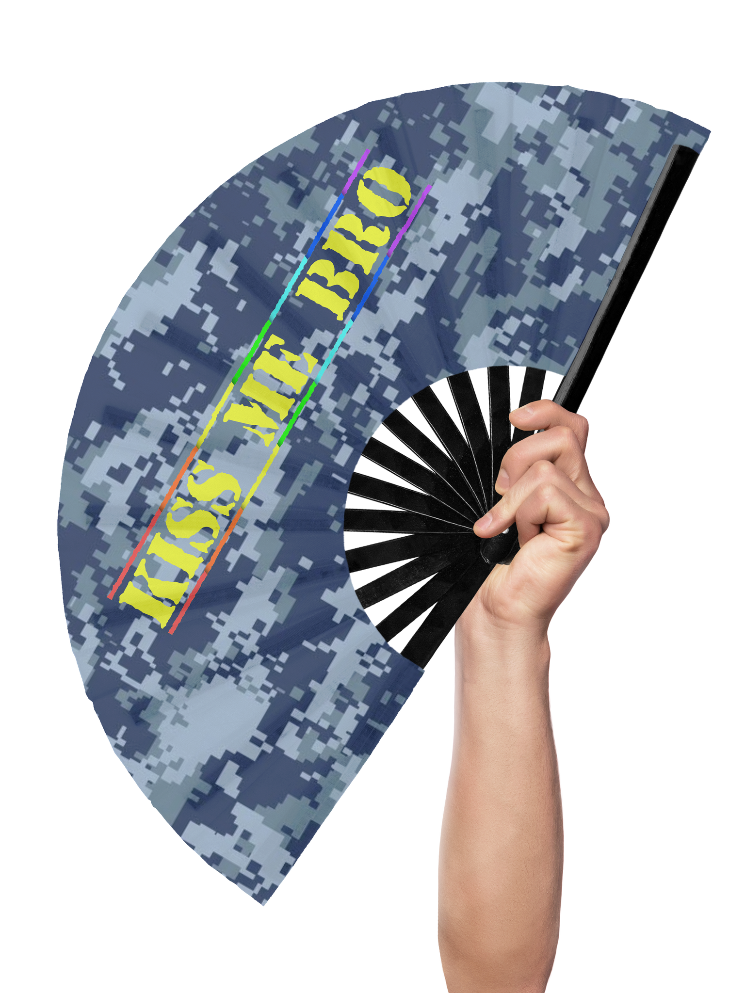 Kiss Me Bro - Hand Fan