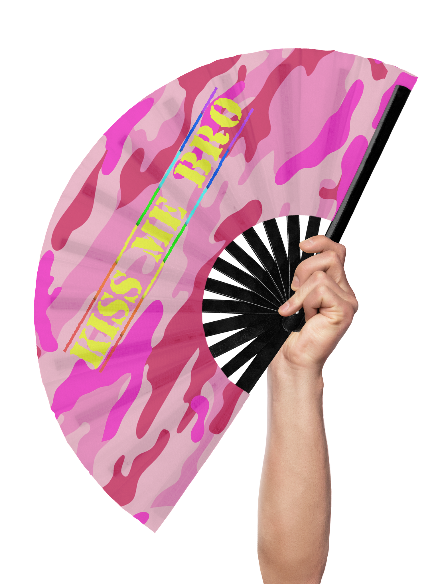 Kiss Me Bro - Hand Fan