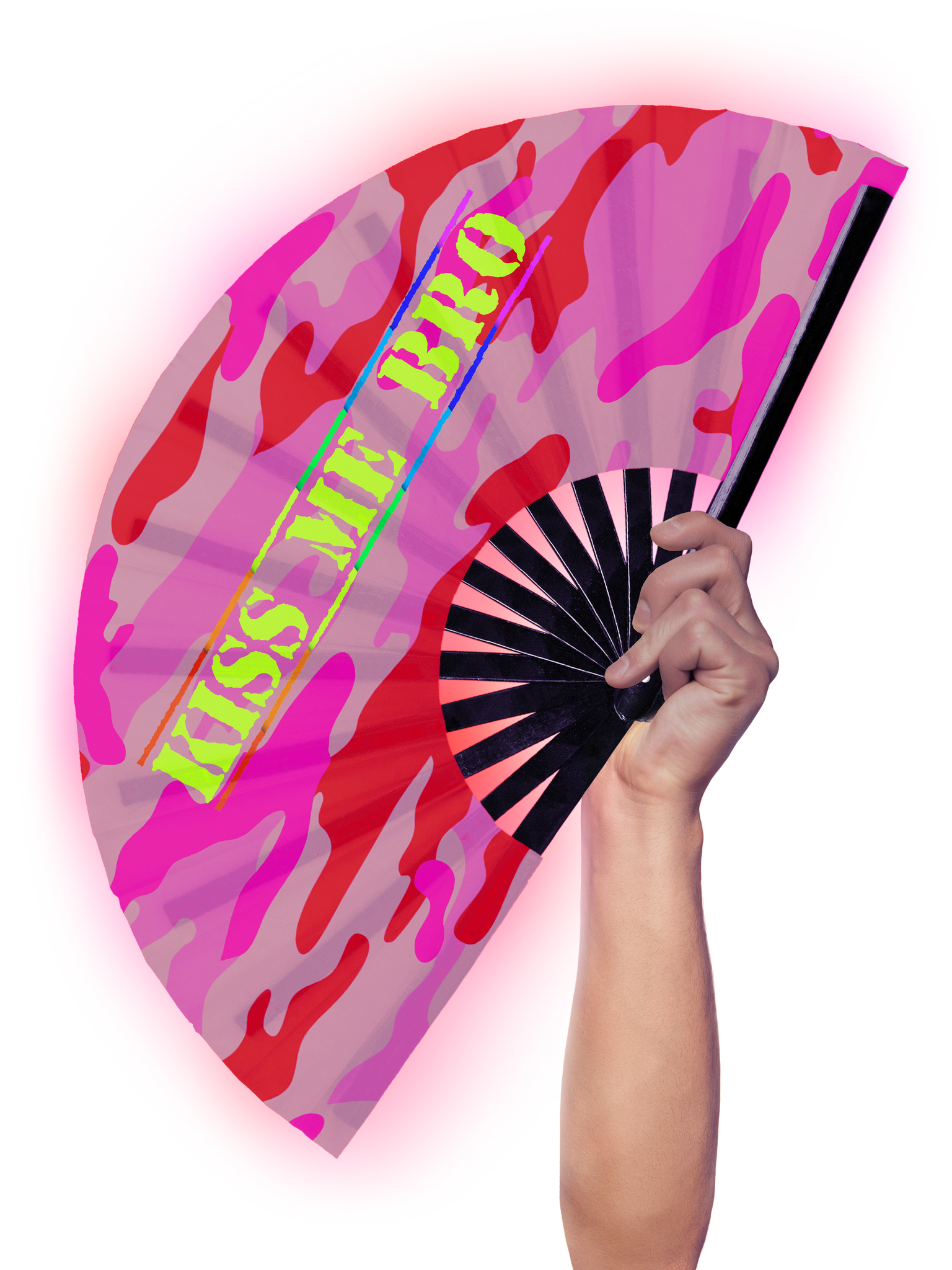Kiss Me Bro - Hand Fan